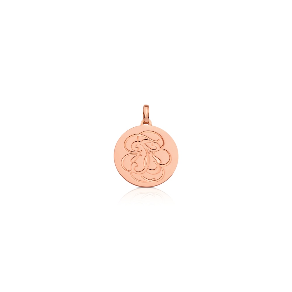 Colgante Rubric con baño de oro rosa 18 kt sobre plata image number 0