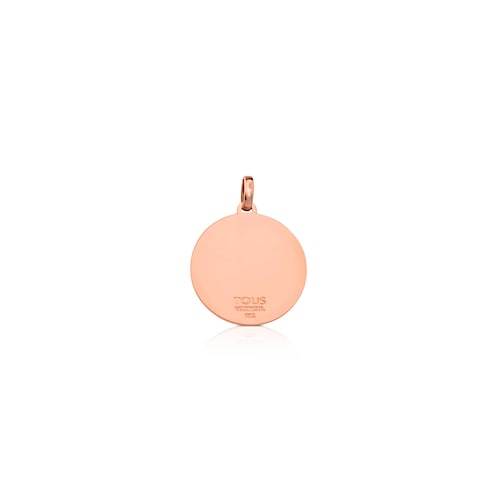 Rose Vermeil Silver Rubric Pendant