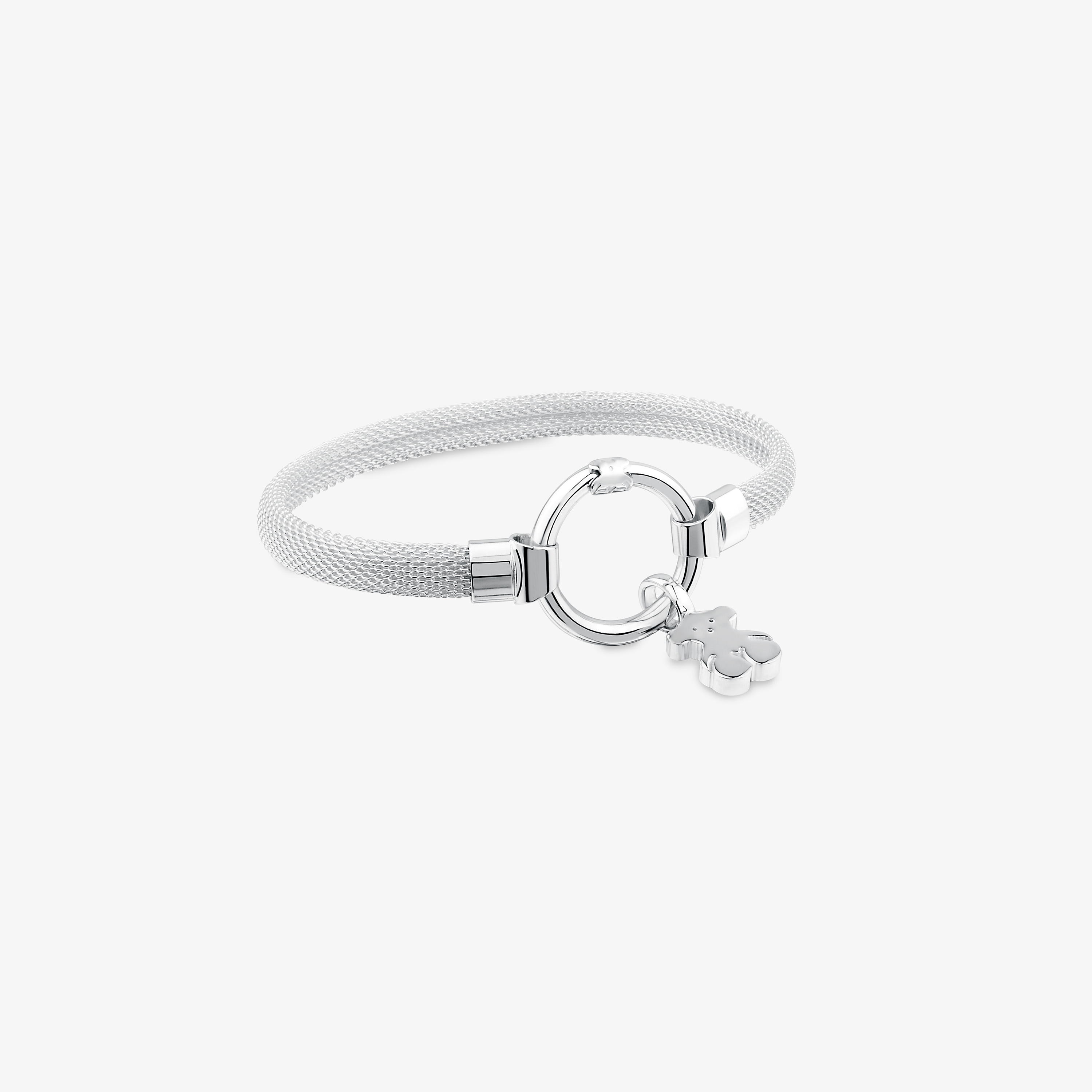 メッシュバングル Hold シルバー / スチール / 20mm | TOUS