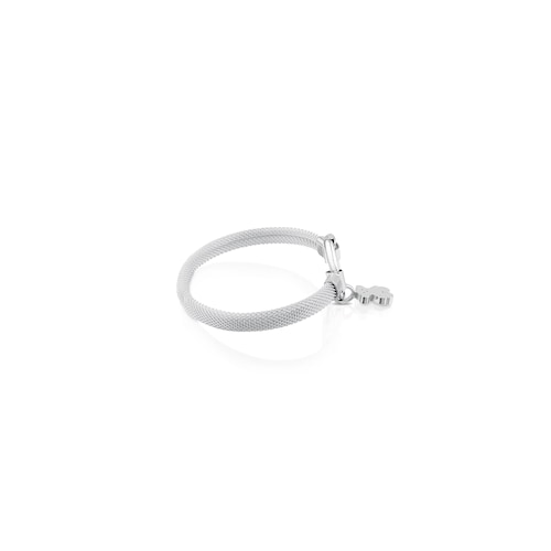 Medium Silver Hold Bracelet