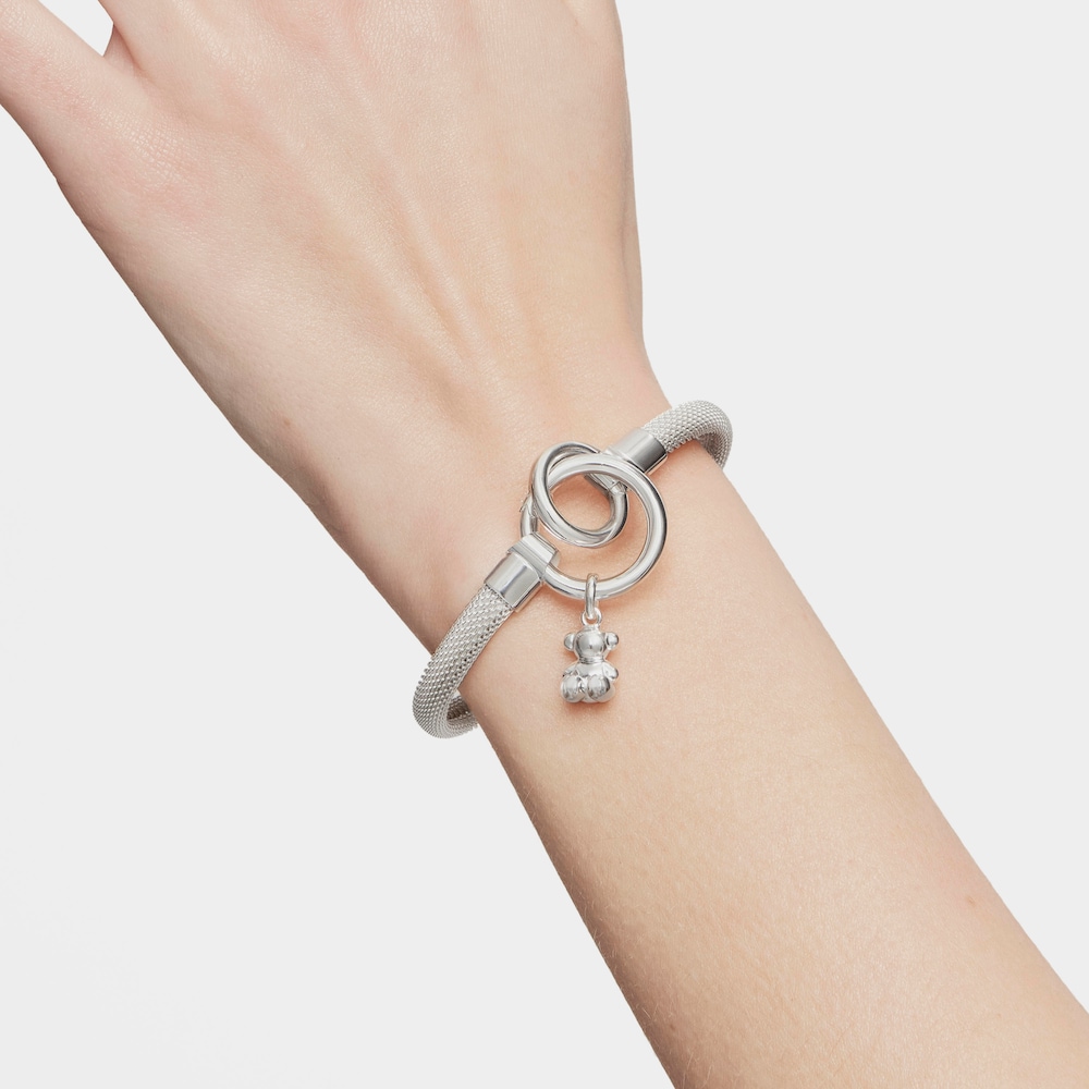 Pulsera mediana de plata Hold