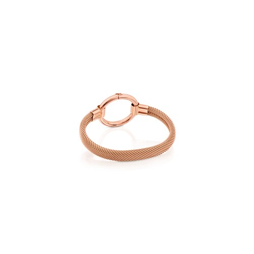 Tous Hold - Bransoletka ze stali szlachetnej i różowego srebra Vermeil