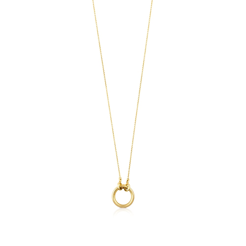 Gold Hold Necklace with 47-100" ring