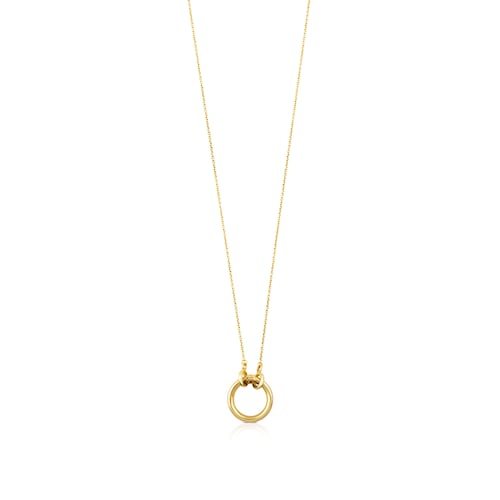 Gold Hold Necklace with 47-100" ring