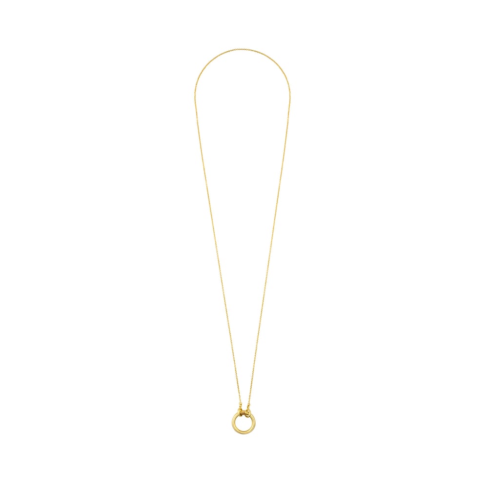 Gold Hold Necklace with 47-100" ring image number 1