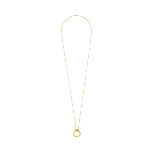Gold Hold Necklace with 47-100" ring