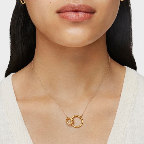 Gold Hold Necklace with 47-100" ring