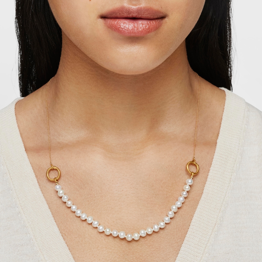 Gold Hold Necklace with 47-100" ring image number 6