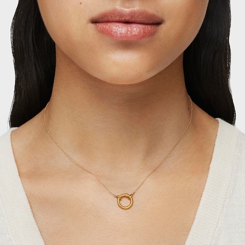 Gold Hold Necklace with 47-100" ring