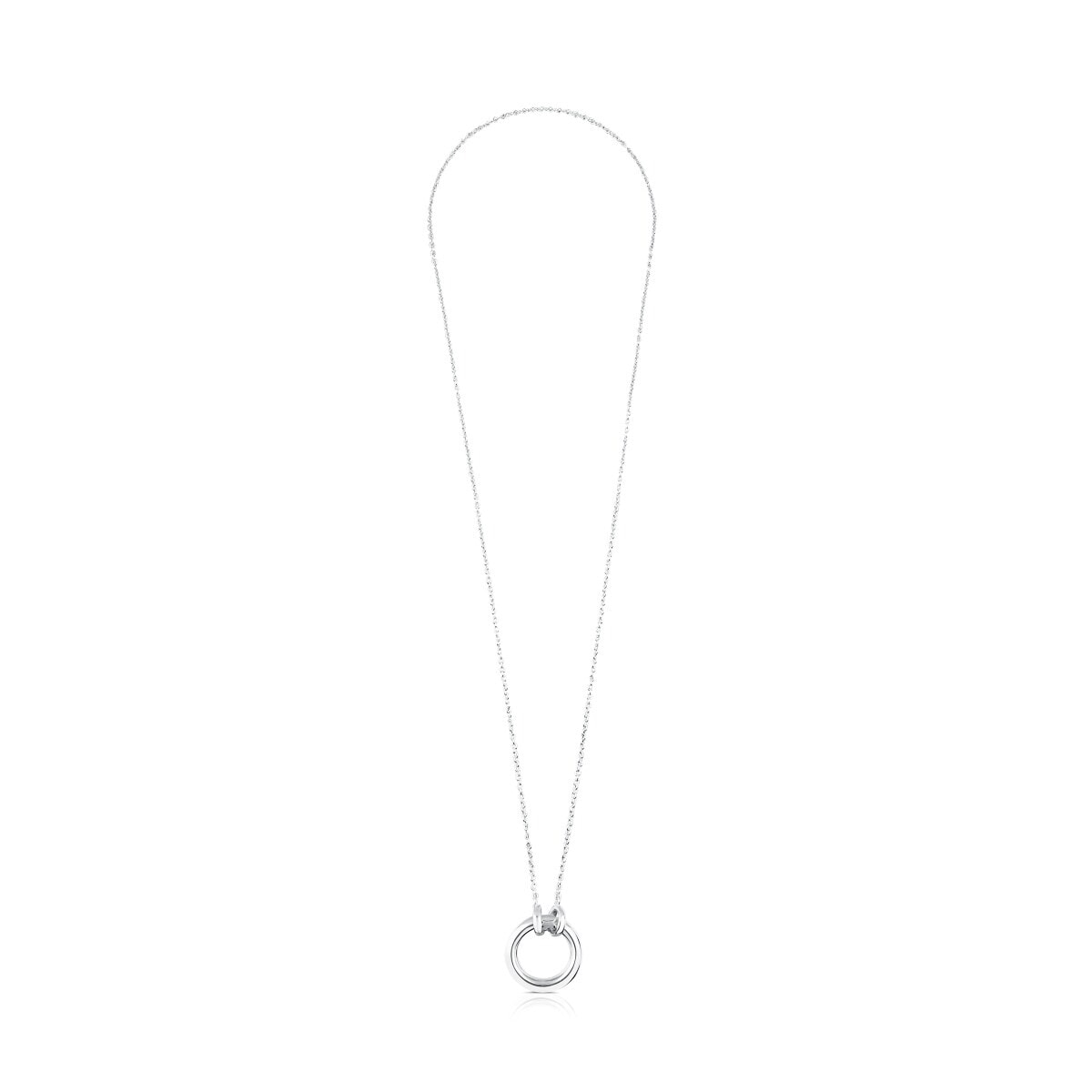 Collar de plata con anilla de 16mm Hold