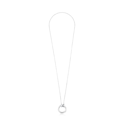 Collar de plata con anilla de 16mm Hold