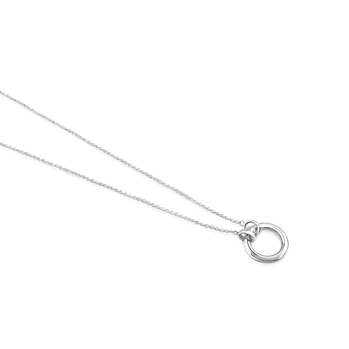 Collar de plata con anilla de 16mm Hold