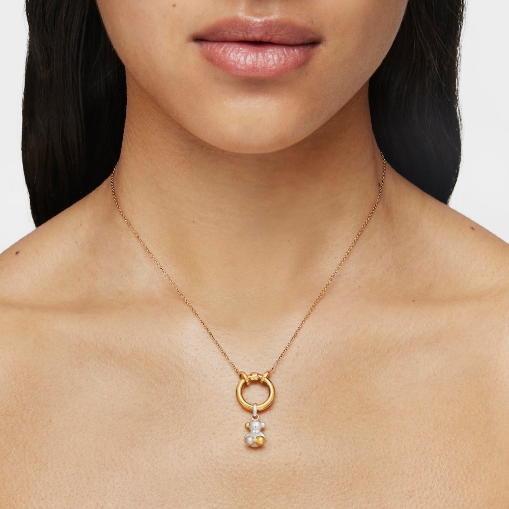 Naszyjnik Tous Hold z ż&oacute;łtego srebra Vermeil