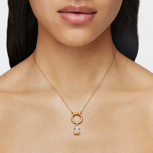 Hold small Necklace in Silver Vermeil