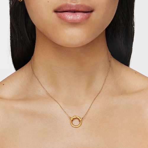 Hold small Necklace in Silver Vermeil