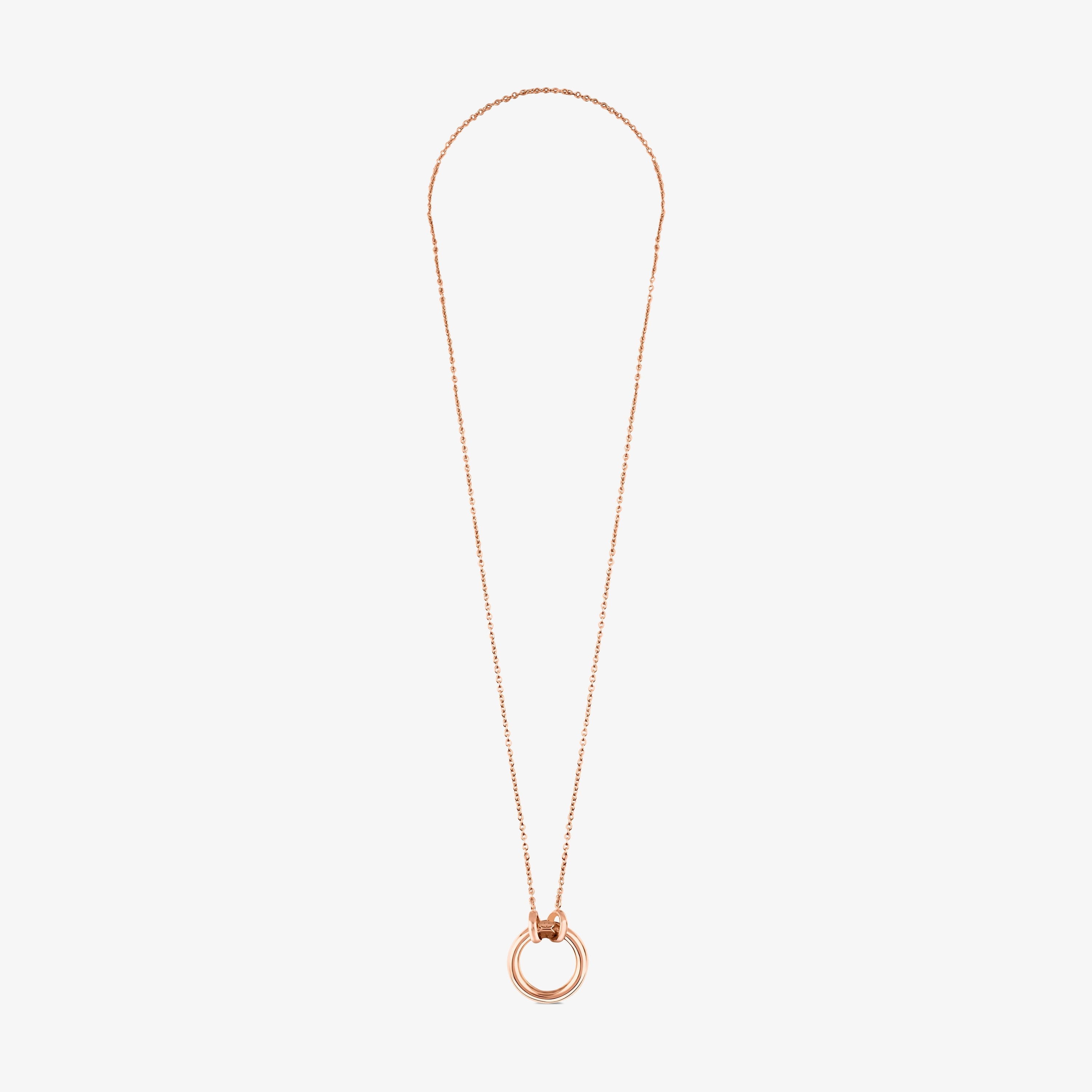 Rose 18K gold vermeil TOUS Hold Necklace 1,6cm.