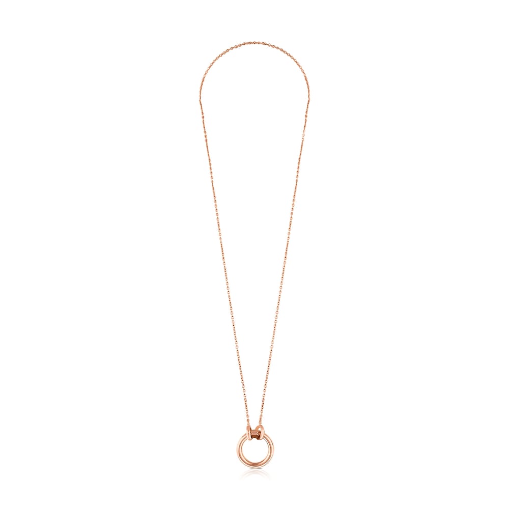 Rose Vermeil Silver TOUS Hold Necklace 1,6cm Rose Vermeil Silver TOUS Hold Necklace 1,6cm