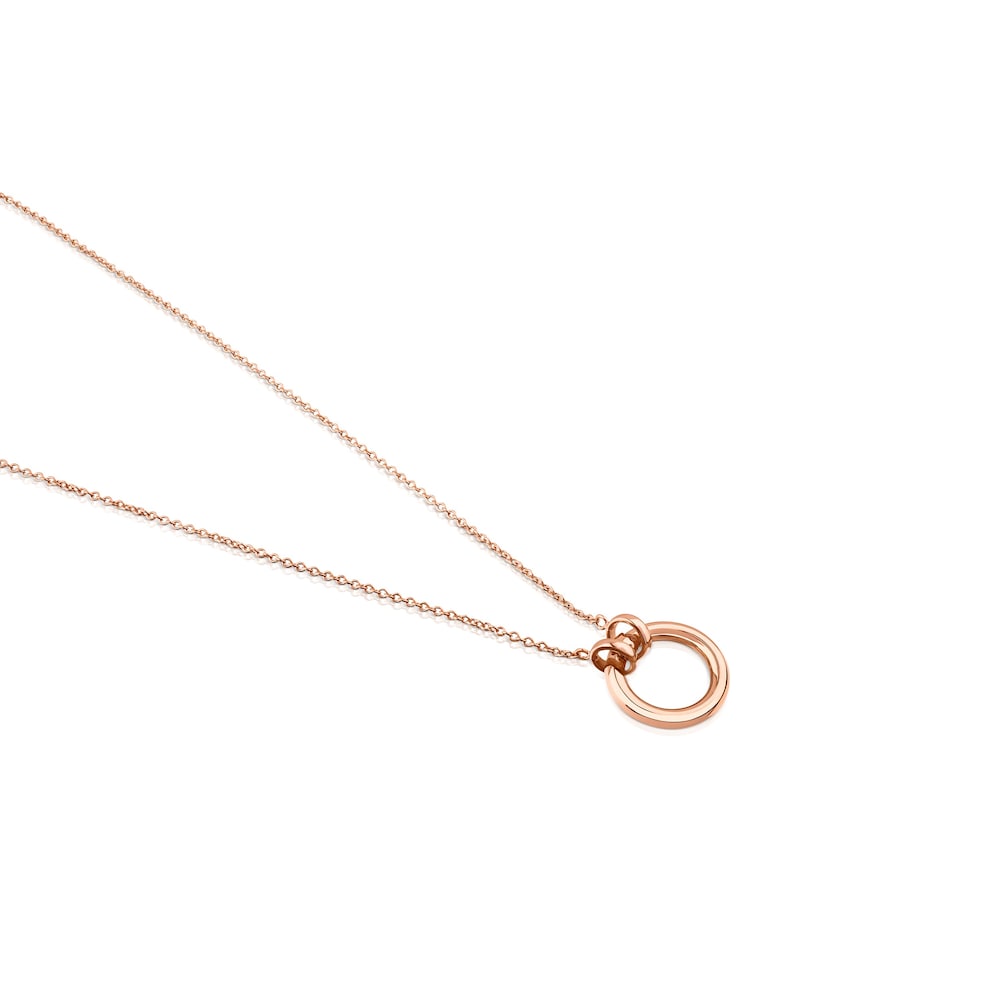 Rose Vermeil Silver TOUS Hold Necklace 1,6cm Rose Vermeil Silver TOUS Hold Necklace 1,6cm