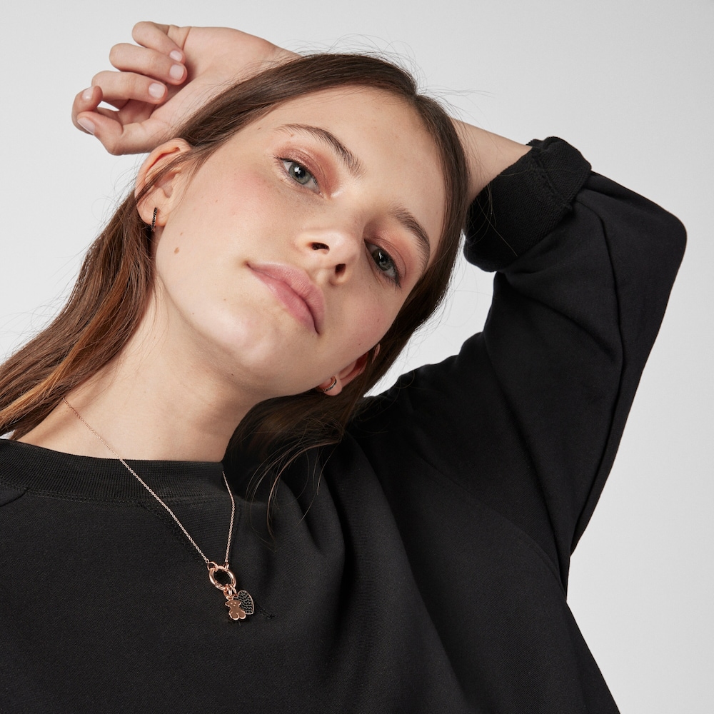 Rose Vermeil Silver TOUS Hold Necklace 1,6cm Rose Vermeil Silver TOUS Hold Necklace 1,6cm