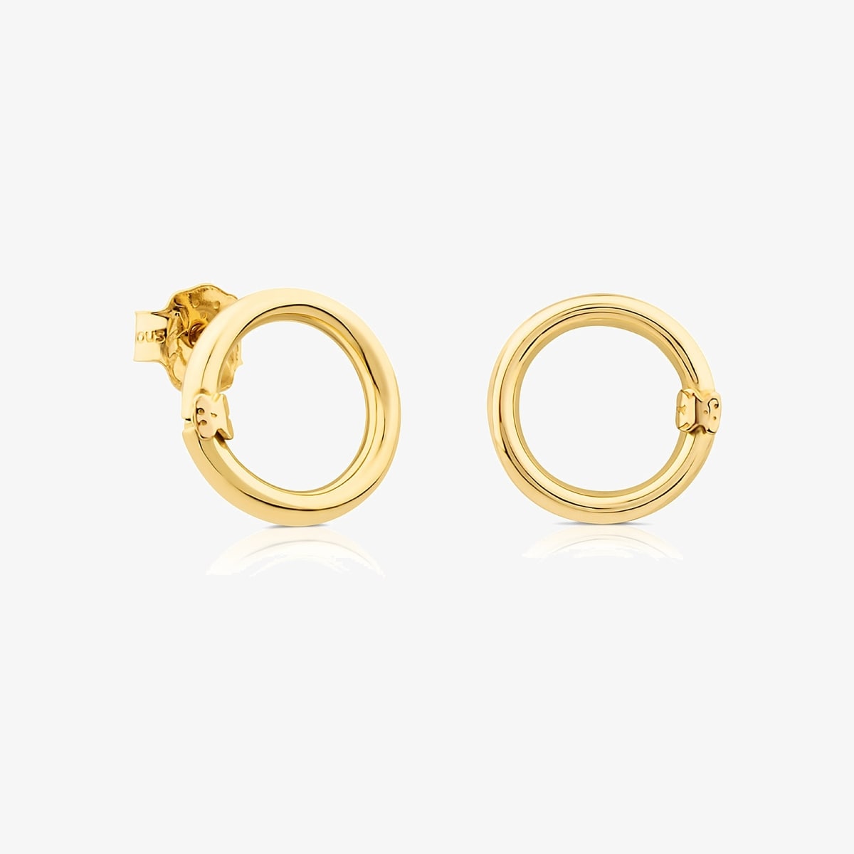 Tous - Pendientes Pequeños De Oro Hold - Dorado