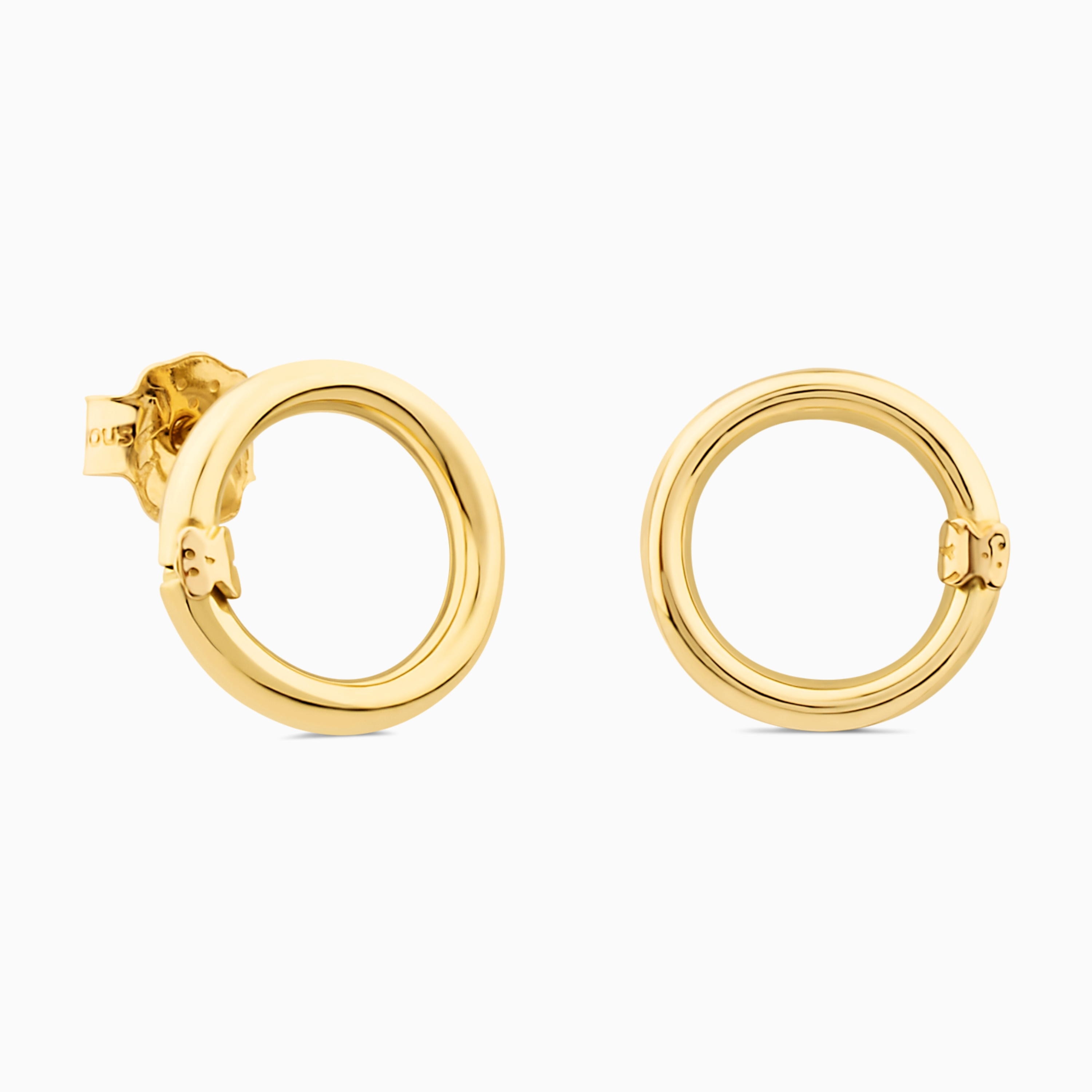 18K solid gold Hold Earrings 47/100