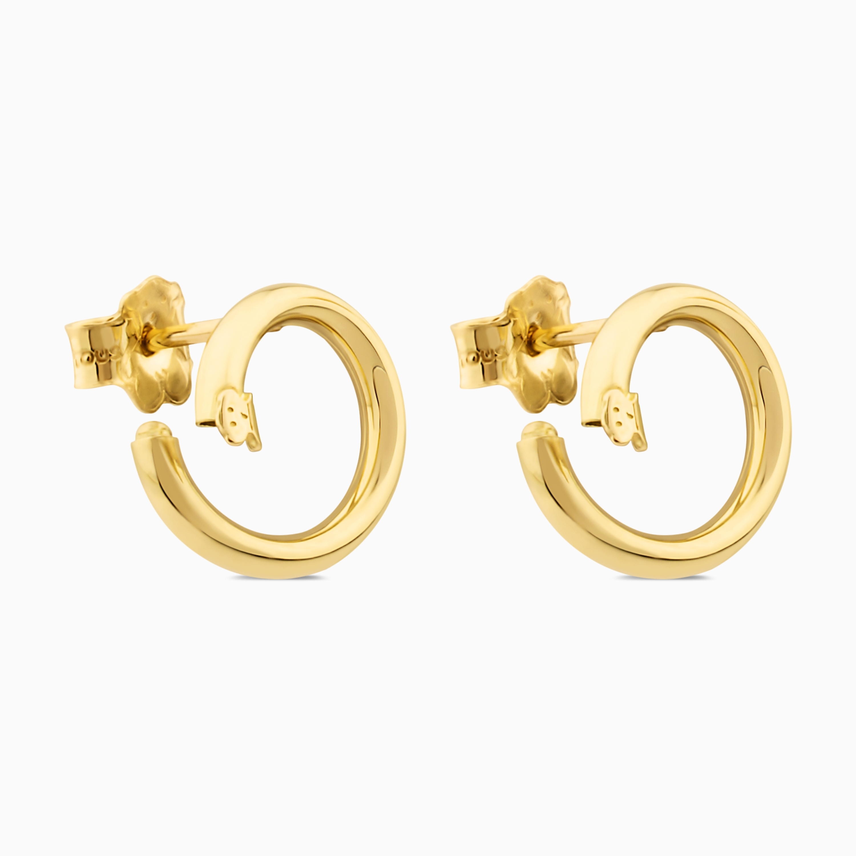 18K solid gold Hold Earrings 47/100