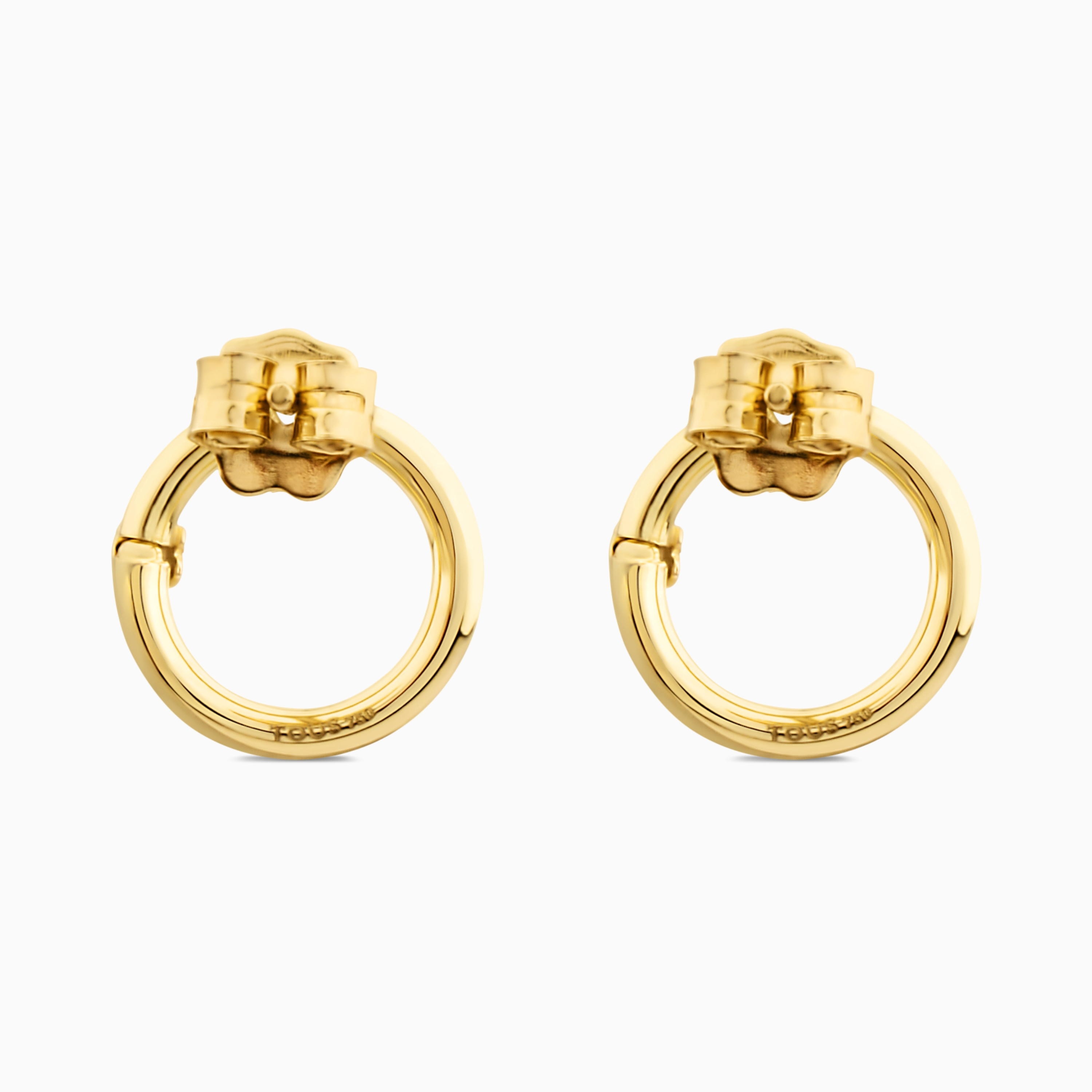 18K solid gold Hold Earrings 47/100