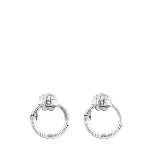 Small Silver Hold Earrings