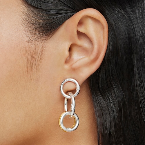 Small Silver Hold Earrings
