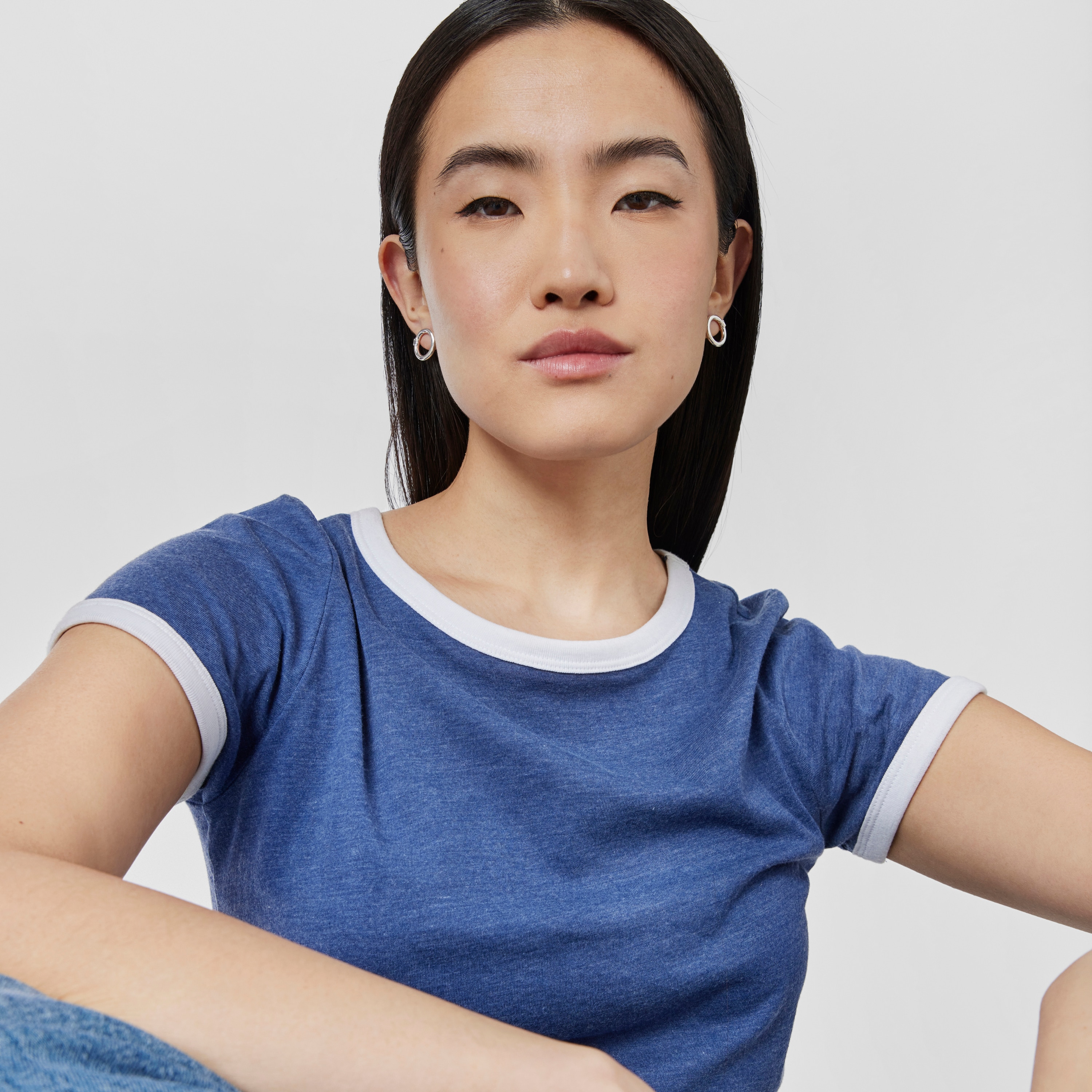 Small Silver Hold Earrings