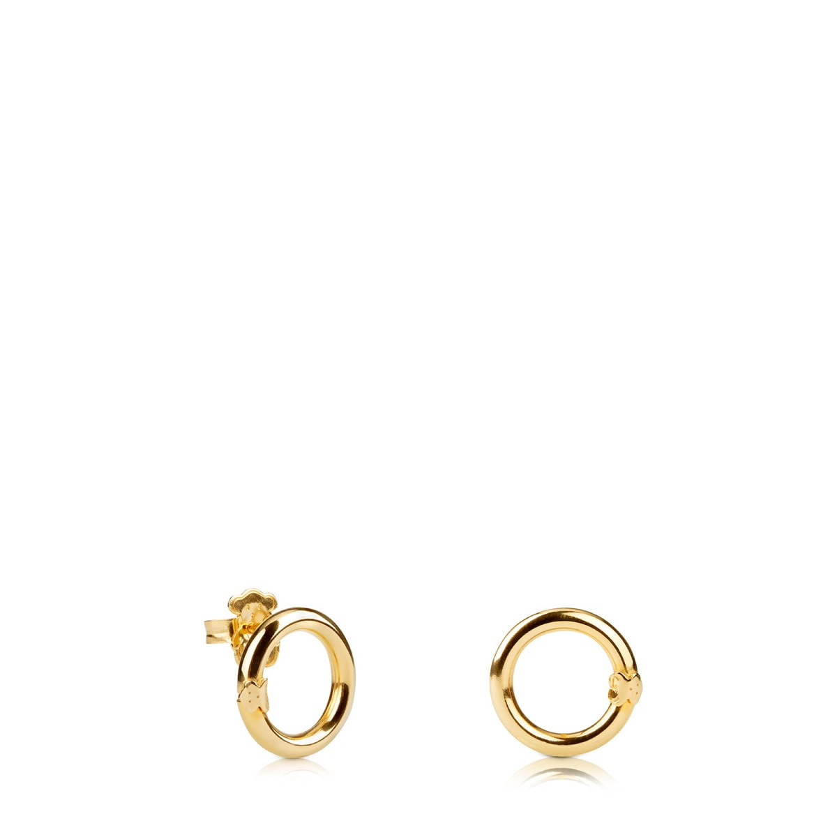 Pendientes con baño de oro 18 kt sobre plata 1,6 cm Hold