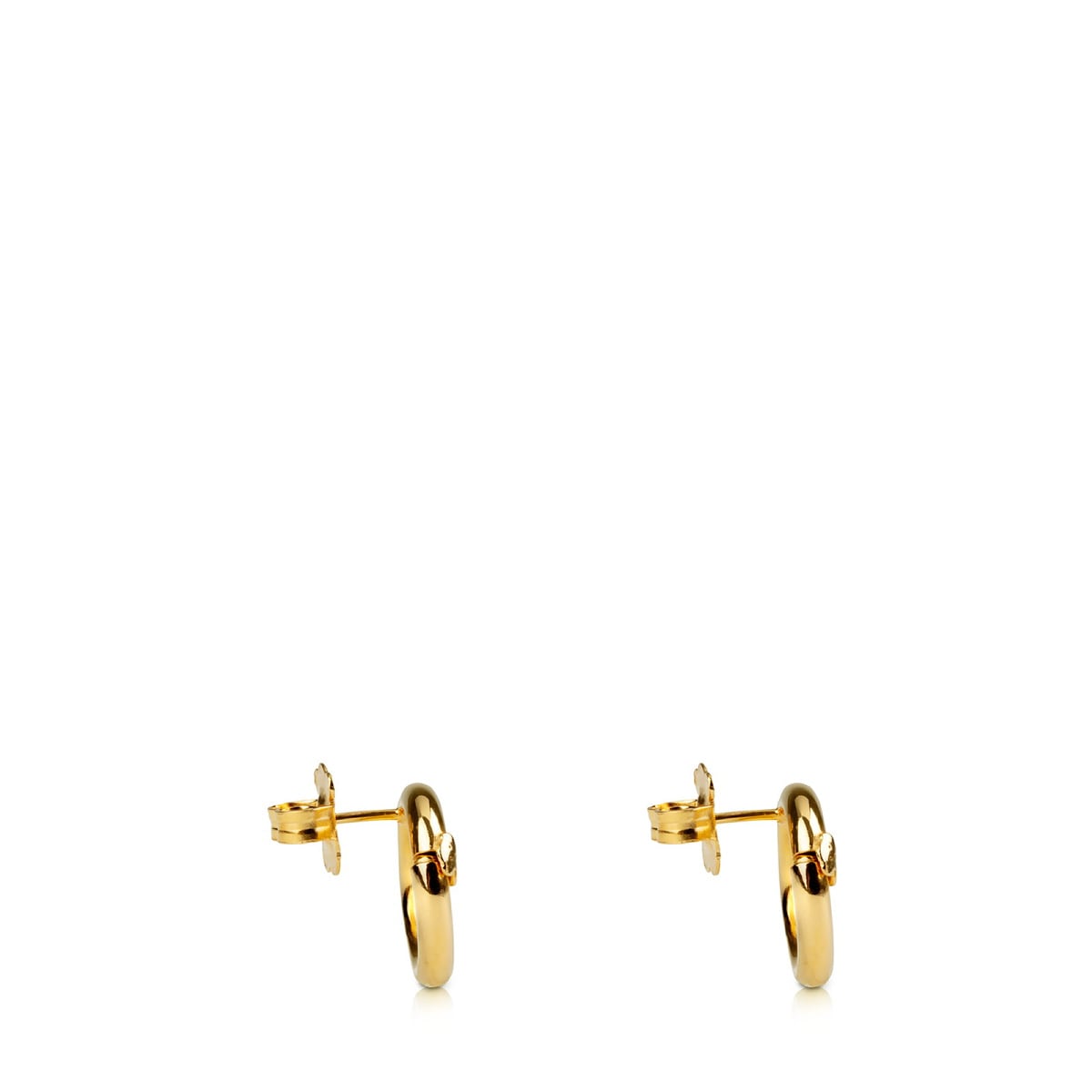Pendientes con baño de oro 18 kt sobre plata 1,6 cm Hold