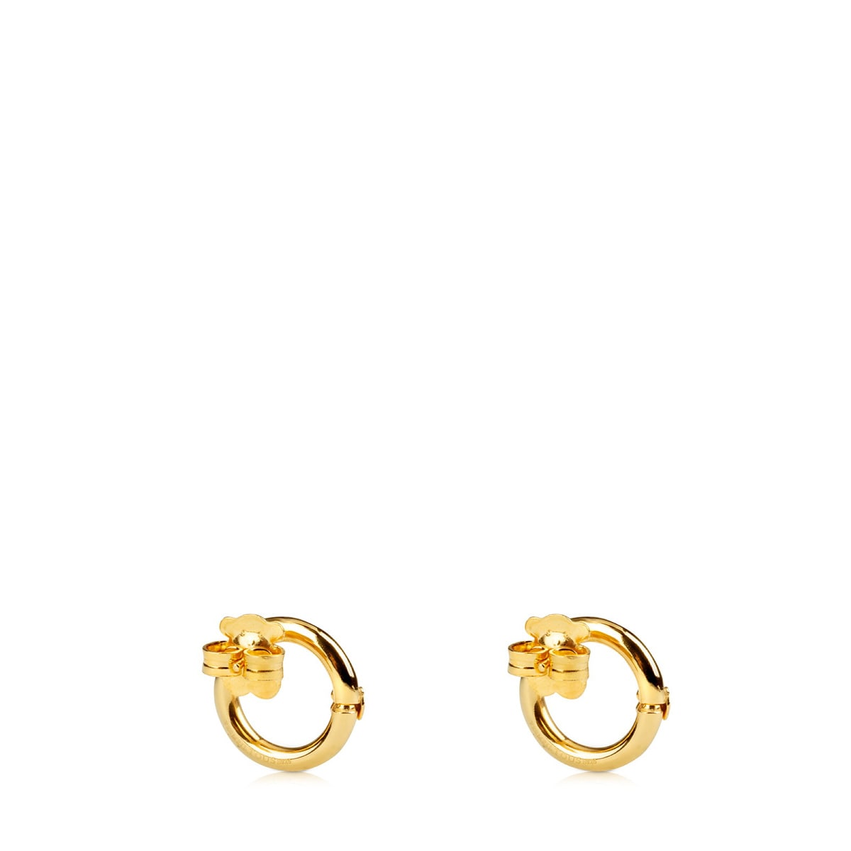Pendientes con baño de oro 18 kt sobre plata 1,6 cm Hold