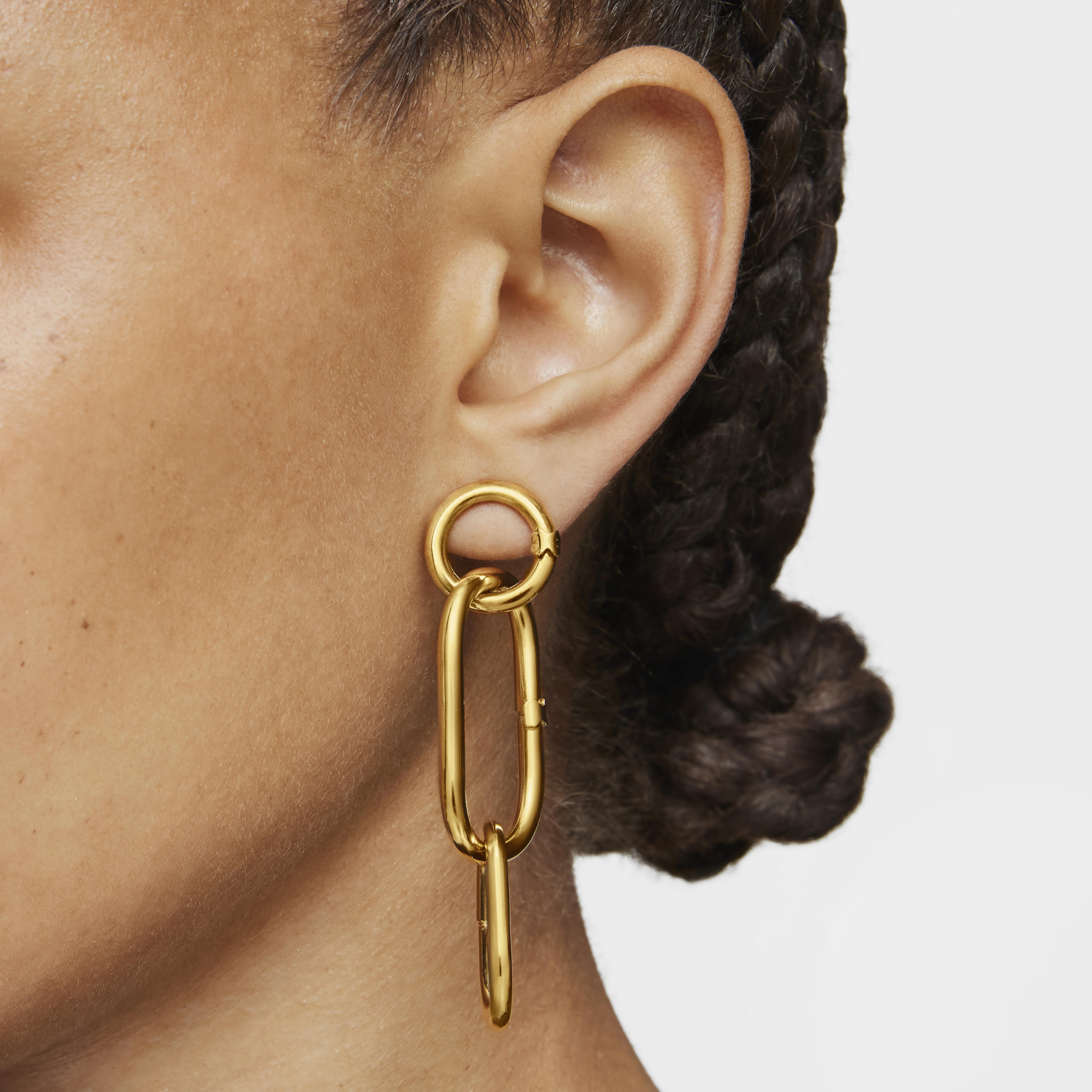 Silver Vermeil Hold Earrings
