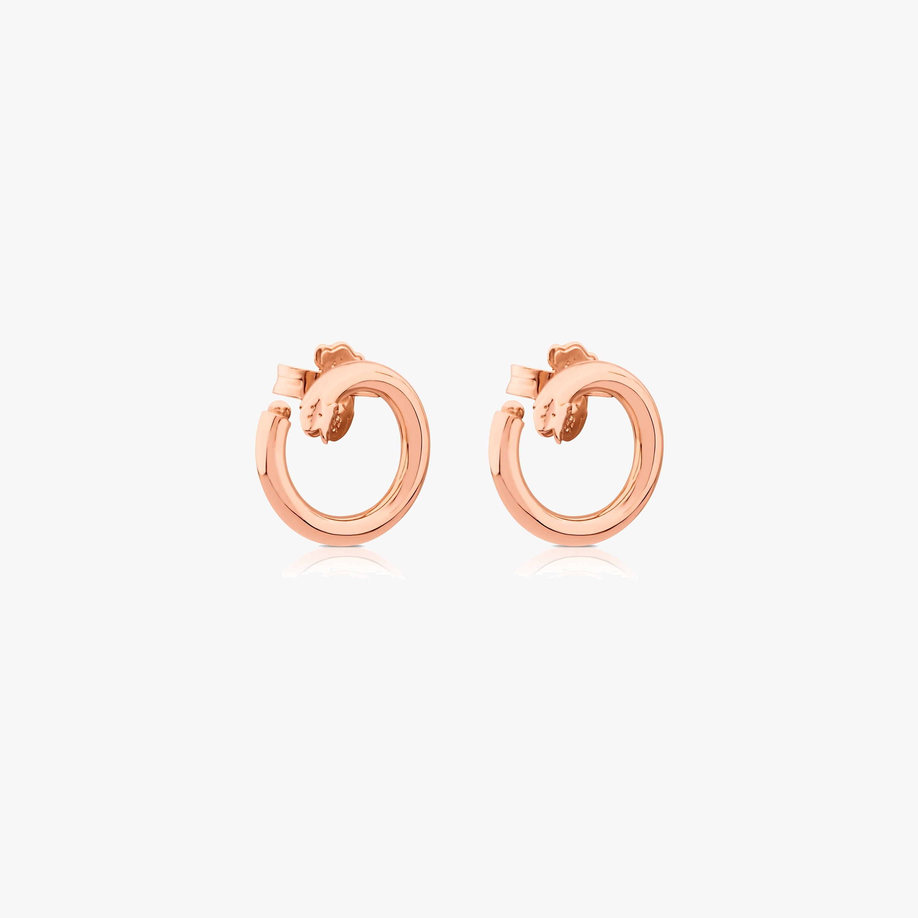 Small Rose 18K gold vermeil Hold Earrings