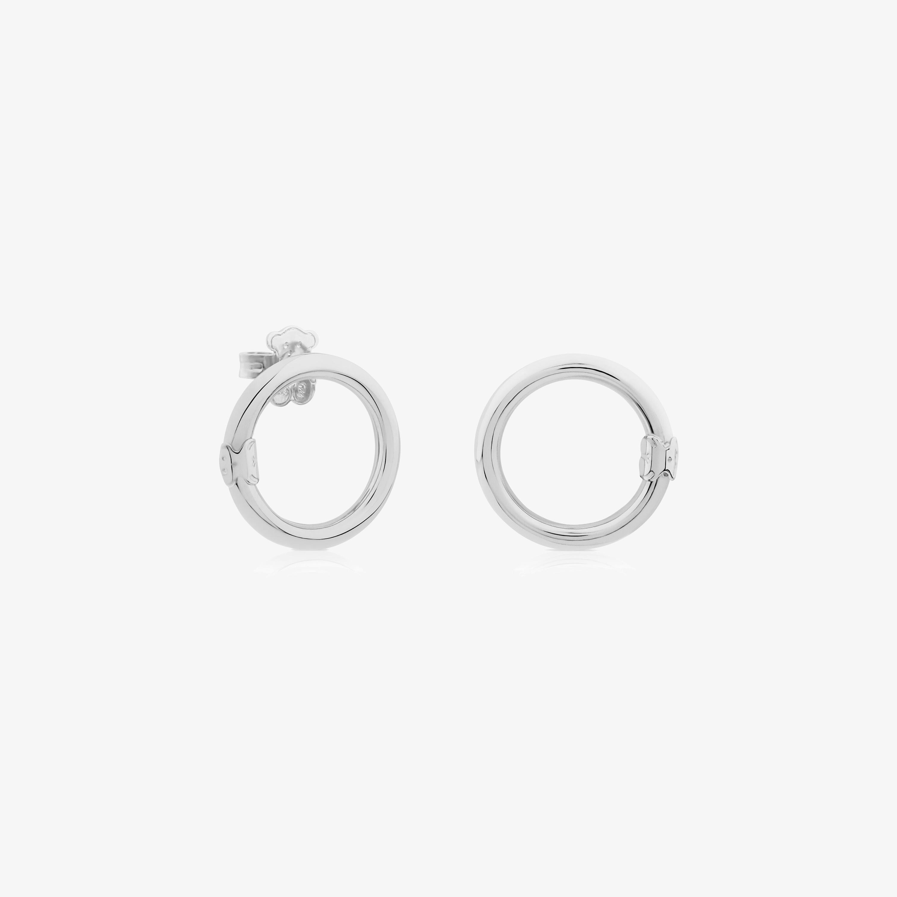 Medium Silver Hold Earrings