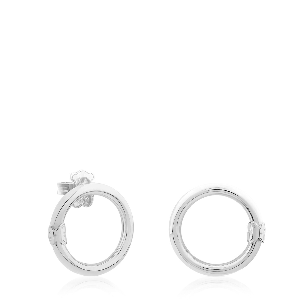 Tous - Pendientes Medianos De Plata Hold - Plateado