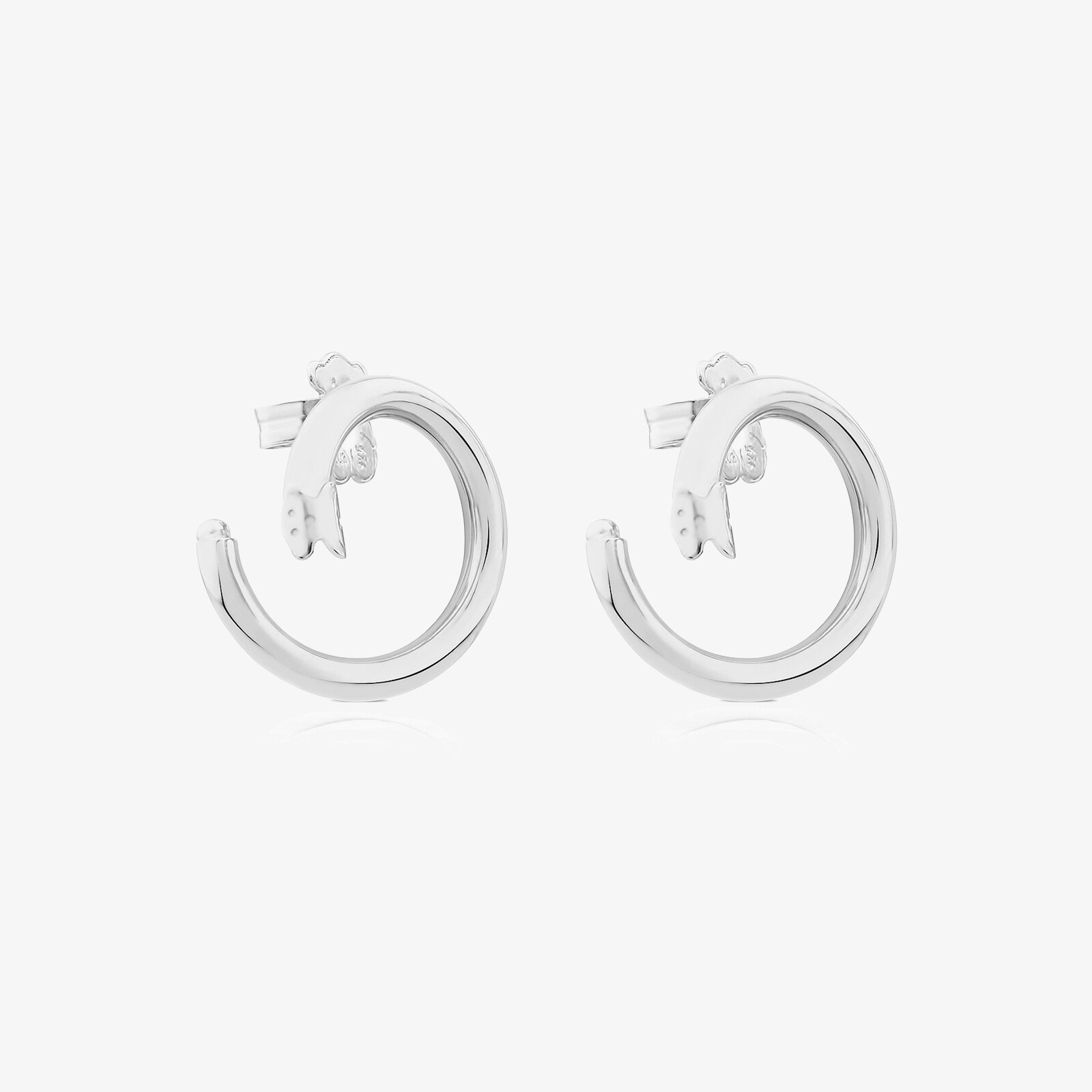 Medium Silver Hold Earrings