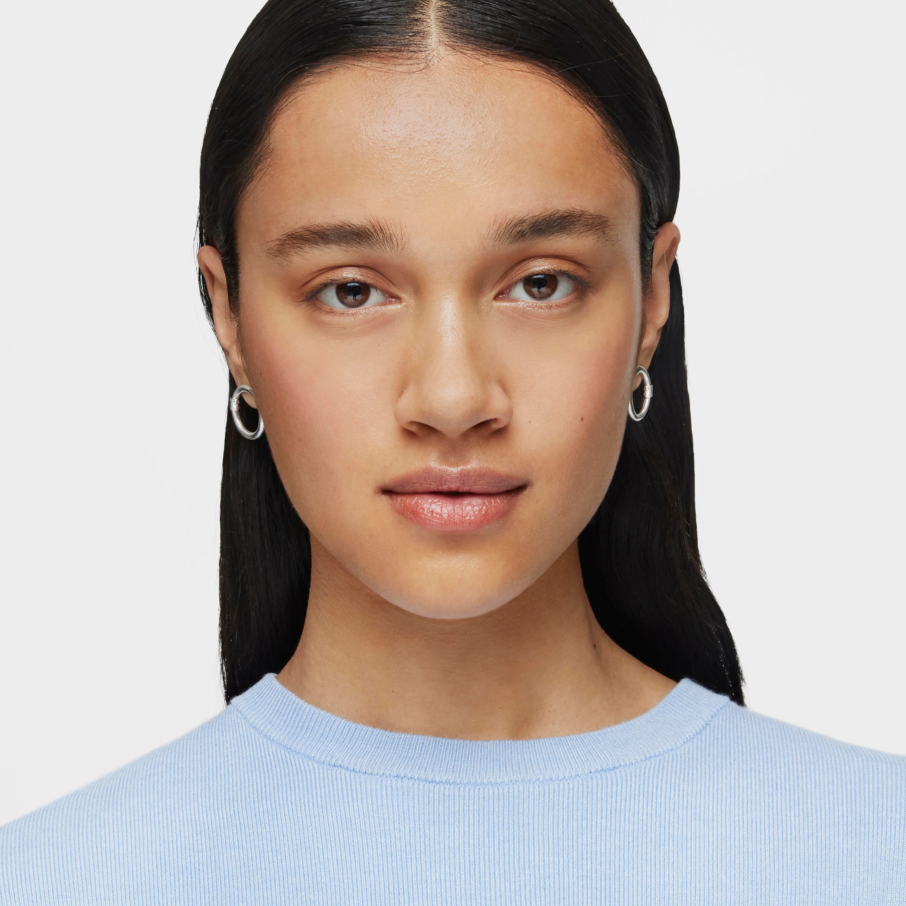 Medium Silver Hold Earrings