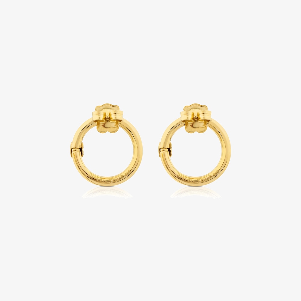 Boucles d&rsquo;oreilles Hold moyennes en Argent Vermeil