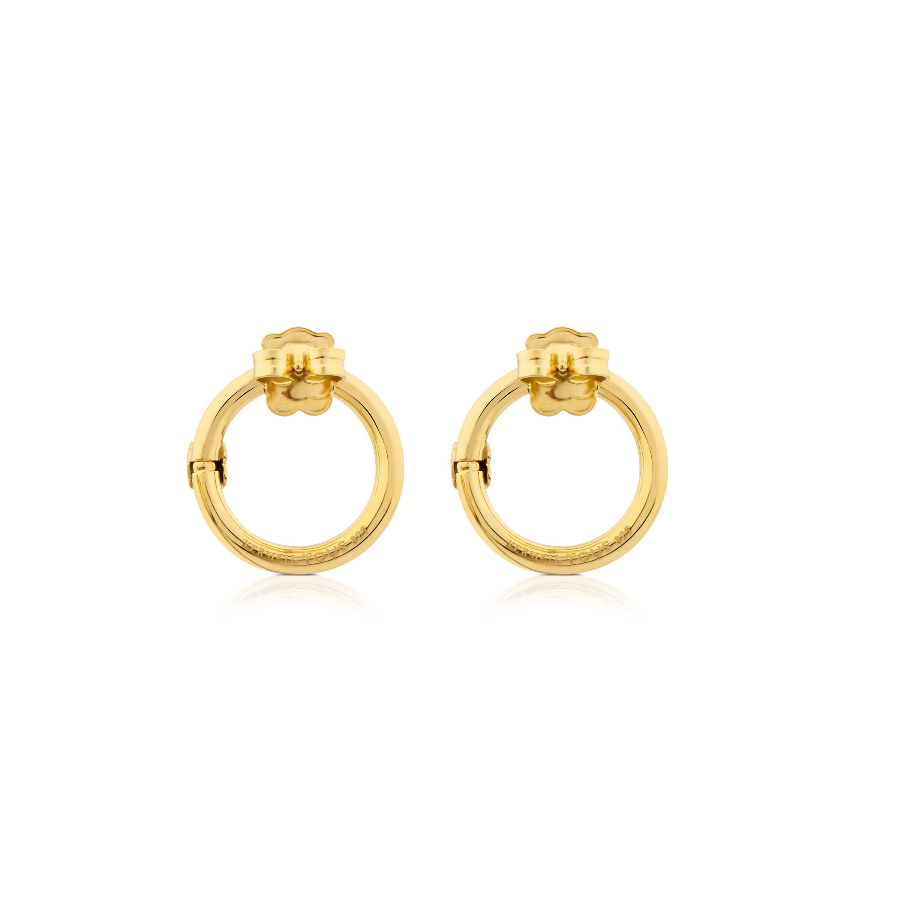 Medium Vermeil Silver Hold Earrings