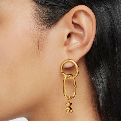 Medium Vermeil Silver Hold Earrings