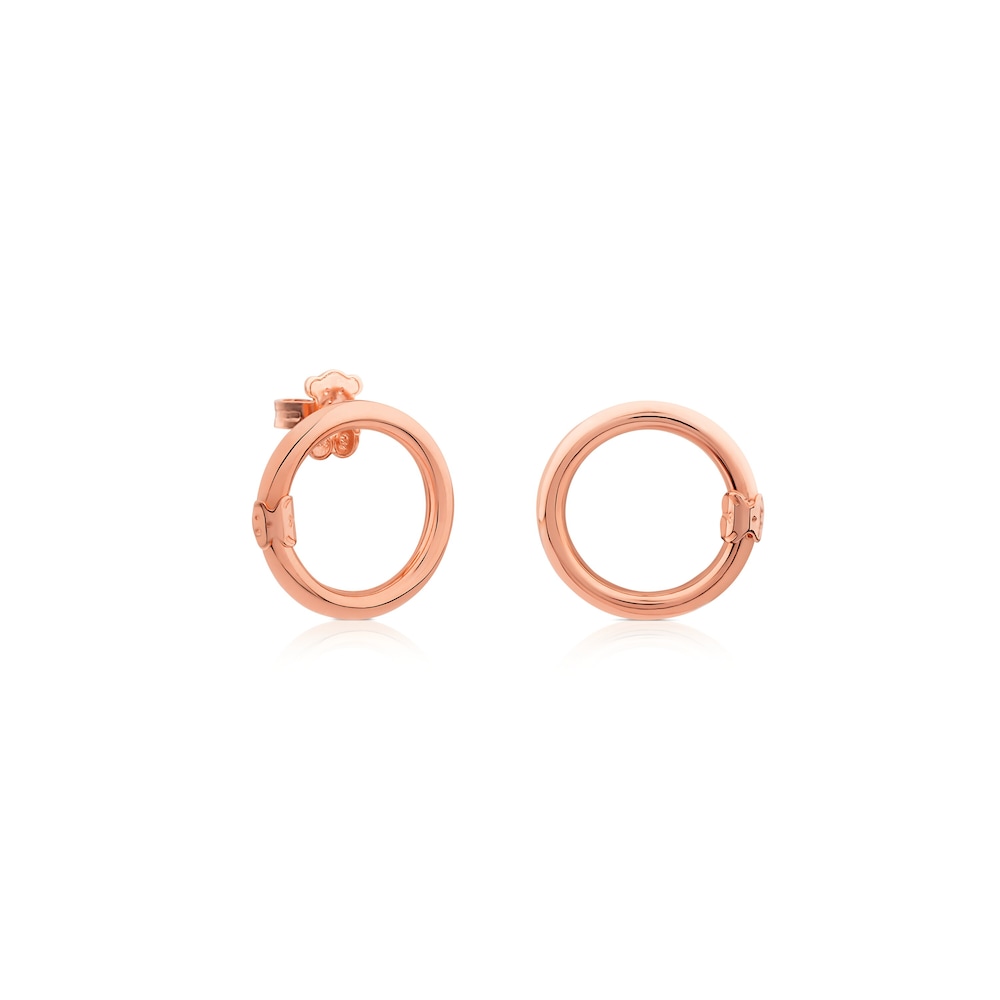 Medium Rose 18K gold vermeil Hold Earrings
