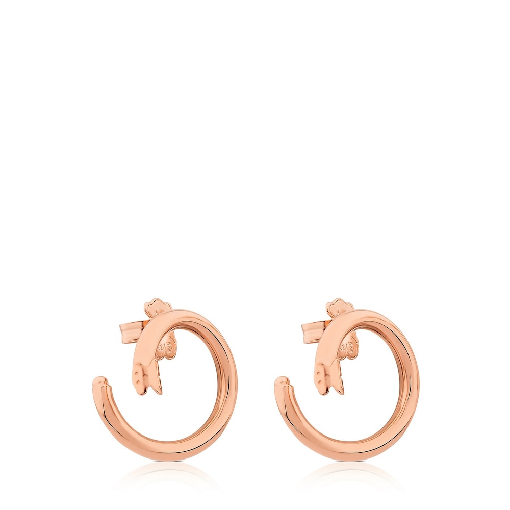 Medium Rose 18K gold vermeil Hold Earrings
