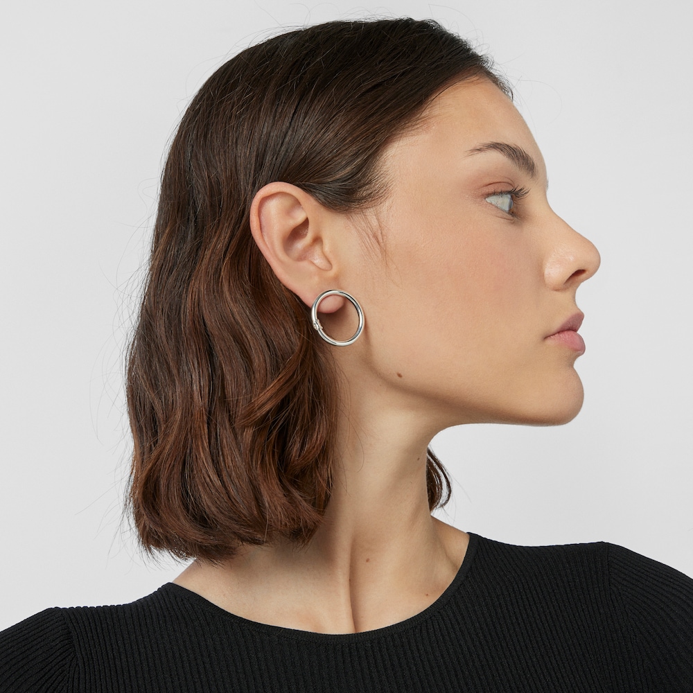 Aretes grandes Hold de Plata