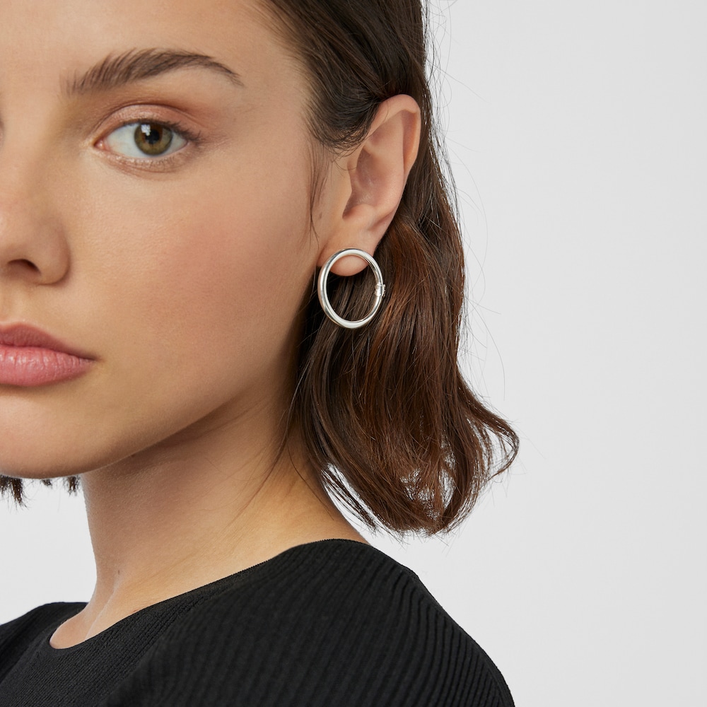 Aretes grandes Hold de Plata