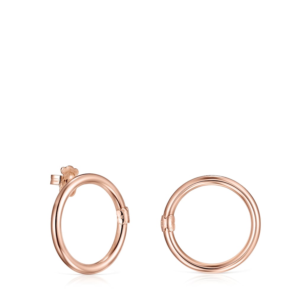 Large Hold Ring in Rose 18K gold vermeil