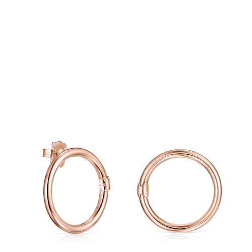 Large Hold Ring in Rose 18K gold vermeil