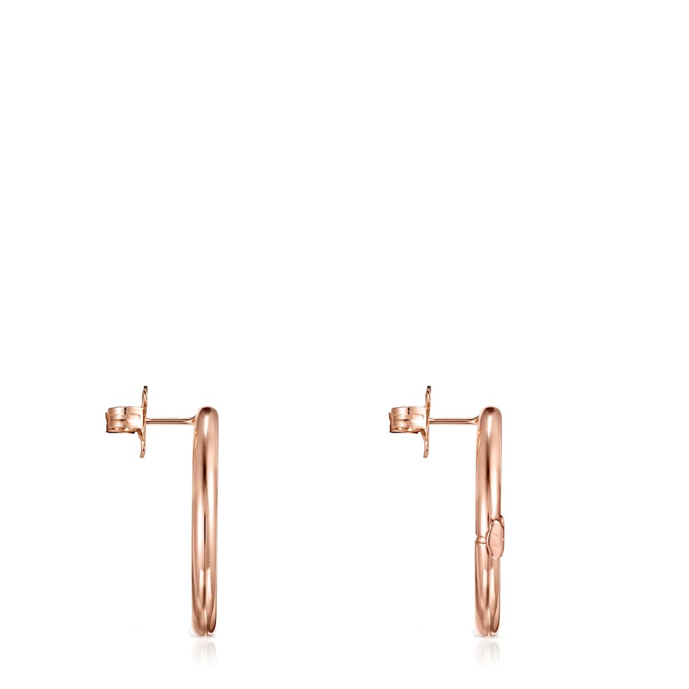 Large Hold Ring in Rose 18K gold vermeil