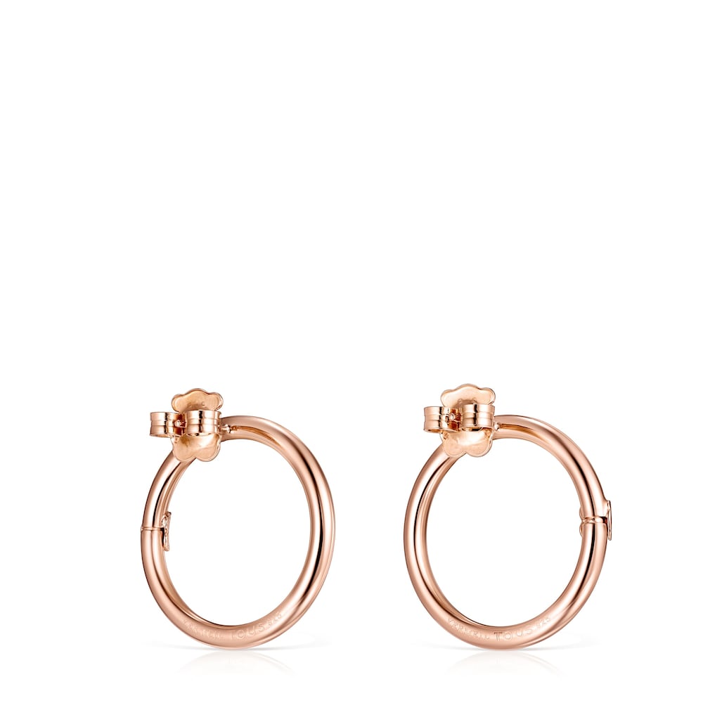 Large Hold Ring in Rose 18K gold vermeil